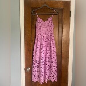 Astr The Label purple A-Line lace dress size small 💗